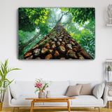 Arkeot Ağacın Gövdesi Kanvas Duvar Tablosu - Ev Salon Oturma - Yatak Odası Mutfak Ofis Dekorasyonu - 40 x 60 cm - Kahverengi