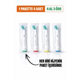 Arkhelais Diş Fırçası Başlığı - Oral B | Braun Uyumlu - Elektrikli Diş Fırçası Yedek Başlıkları - 4 Adet