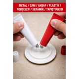 Arkhelais Epoksi Yapıştırıcı - 2k Güçlü Yapıştırıcı - Metal Plastik Cam Seramik Ahşap Dekoratif Işler Için 15+15 gr
