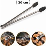 Arkhelais Mangal Maşası - Barbekü Maşası - Izgara Maşası - Paslanmaz Çelik Et Köfte Tavuk Çevirme Maşası 20 cm