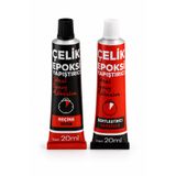 Arkhelais Metal Yapıştırıcı - Epoksi Güçlü Yapıştırıcı - Plastik Seramik Cam Çelik Tamir Yapıştırıcısı 20+20 gr