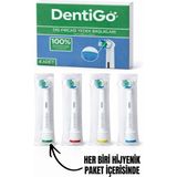 Arkhelais Oral B | Braun Uyumlu 4 Adet Diş Fırçası Yedek Başlığı - Beyaz - opsiyonel