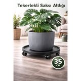 Arkhelais Saksı Altlığı Tekerlekli - Saksı, Damacana, Tüp Taşıyıcı - Tekerlekli Saksı Sehpası - 35CM