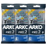 Arko 15 Adet Men Pro 2 Çift Bıçaklı Tıraş Bıçağı