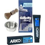 Arko Gillette Blue 2 + Arko Krem