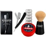 Arko Kase 150 gr Tıraş Sabunu + Traş Fırçası Vintage Editiontıraş Fırçası + Pioneer Ustur