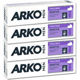 Arko Men 4x90gr Sensitive Tıraş Kremi Hassas Ciltler İçin Yumuşak ve Koruyucu Formül
