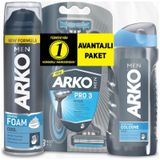 Arko Men Cool Tıraş Köpüğü + Tıraş Kolonyası + Tıraş Bıçağı