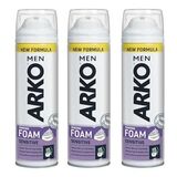 Arko Men Sensitive Hassas Cilt Tıraş Köpüğü 200 Ml 3 Adet