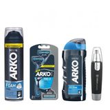 Arko Men Tıraş Köpüğü Cool 200 ML + Arko Tıraş Bıçağı T3 Blister 3