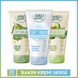 Arko Nem Bakım Serisi Zeytinyağlı,soft Touch,avokado Krem 3X60 ml