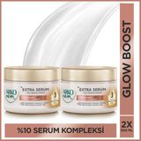 Arko Nem Extra Serum Glow Boost Ton Eşitleyici & Aydınlatıcı Cilt Bakım Kremi Skualen Yağlı 2X300 ml