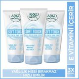 Arko Nem Hızlı Emilen Bakım Kremi Soft Touch 3x60 Ml Vegan, E Vitamini İçerir