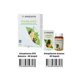 Arkopharma 2 li Detox Paket | DTX Balance 20 Ampül & Ananas 45 Kapsül | Orijinal Boy DS