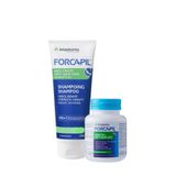 Arkopharma Forcapil Keratin Saç Dökülme Karşıtı Bakım Set DS | Keratin Şampuan + Keratin Saç Takviye Edici Gıda