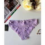 Arlet Kadın Pamuklu Rahat Günlük Kullanım Dantelli Slip/Külot (Lila-Gül Kurusu- Krem)