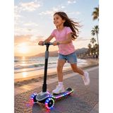 Arlina Home Kids 3 Tekerlekli LED Işıklı Katlanabilir Scooter Gri 6+ Yaş Eğlenceli ve Güvenli