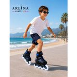 Arlina Home Kids 4 Teker Led Işıklı Ayarlana Bilir Glow Paten Mavi 34-37