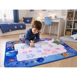 Arlina Home Kids Eğitici Eğlenceli Sihirli Boyama Akvaryum Aktivite Halısı - Çok Renkli - 80 x 60 cm