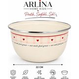 Arlina Home Kids Emaye 22 cm Karıştırma Kabı - Krem
