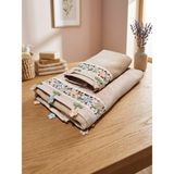 Arliva Home Alya Kadife Nakışlı 2 Li Analı Kızlı Havlu Seti(1 Adet 30X50 cm ve 1 Adet 50X85 Cm) - Kahverengi - 50 x 85 cm