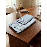 Arliva Home Alya Kadife Nakışlı 2 Li Analı Kızlı Havlu Seti(1 Adet 30X50 cm ve 1 Adet 50X85 Cm) - Yeşil - 50 x 85 cm