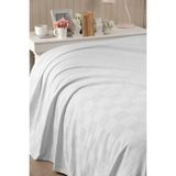 Arliva Home Dama Desen Tek Kişilik Pike - Beyaz - 160 X 230