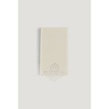 Arliva Home Sedef Krem 30x50 Kadife Nakışlı Çeyiz Havlusu