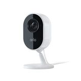 Arlo Essential İç Mekan Kamerası - Gizlilik Kalkanlı 1080p Video, Takılabilir, Gece Görüşü, 2 Yönlü Ses, Siren, Doğrudan WiFi Hub Gerekmez, Kablosuz Güvenlik, Beyaz - VMC2040