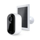 Arlo Güneş Panelli Essential Kablosuz Güvenlik Kamerası 2. Nesil - Entegre Spot Işığı, Renkli Gece Görüşü, Hareket Sensörü ve Kendin Yap Kurulumu ile Açık ve Kapalı Kablosuz Kamera - Beyaz, 1 Paket,