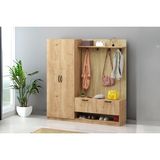 Arlo Oak 2 Kapılı Portmanto - Meşe