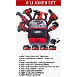Arm 6' Lı Joker Şarjlı Set Darbeli Matkap 21 Volt 6 Parça Ağırlık 2,5 kg Anahtarsız Mandren