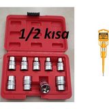 Arm 9 Pc Profosyenel E Diş İç Torx Lokma Takımı Seti 1/2 Kısa Lokma Takımı