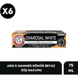 Arm & Hammer Arm Hammer Kömür Beyaz Diş Macunu - Charcoal White 75 Ml X6 Adet