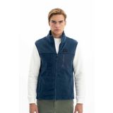 Arma Ar-ma Erkek Yelek Baskisiz Yandan Cepli Tam Fermuar Yelek Örme Kumaş Regular Fit %100 Polyester Soft