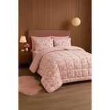Arma Concept Çift Kişilik Çift Taraflı Welsoft Silikon Yorgan 195X215 + 2 Adet Yastık Kılıfı - 195 x 215 cm - Pembe