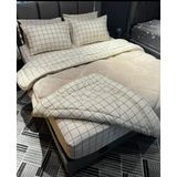 Arma Concept Çift Kişilik Lüx Çift Taraflı Welsoft Pufidik Silikon Yorgan 195x215 + 2 Adet Yastık Kılıfı - 195 x 215 cm - Bej - Krem