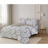 Arma Concept Çift Kişilik Lüx Çift Taraflı Welsoft Pufidik Silikon Yorgan 195x215 + 2 Adet Yastık Kılıfı - 195 x 225 cm - 0019 Bej
