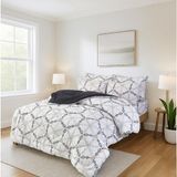 Arma Concept Çift Kişilik Lüx Çift Taraflı Welsoft Pufidik Silikon Yorgan 195x215 + 2 Adet Yastık Kılıfı - 195 x 225 cm - Füme