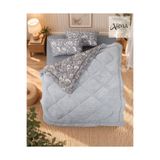 Arma Concept Cosmos Bloom Peluş Yorgan Takımı ! Çift Kişilik Manolya Desen Desenli Çift Taraflı Welsoft Silikon Yorgan 195x215cm + 2 Adet Yastık Kılıfı