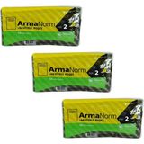 Arma Kalın Takviyeli Desenli Çizgili Siyah Çanta Poşet Torba - 2 No - 26X38 Cm. - 50 Adetlik 3 Paket