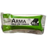 Arma Kimpack Beyaz Mini Boy 40 Adetlik 1 Rulo 40x50 cm 20 lt Çöp Torbası Poşeti