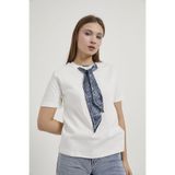 Arma Life ARMALIFE 26667 FULAR DETAYLI NAKIŞLI KADIN T-SHIRT