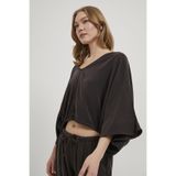 Arma Life ARMALIFE 2787 TENCEL BELİ LASTİK DETAYLI V YAKA SALAŞ KADIN BLUZ