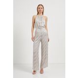 Arma Life Kadın Beli Lastikli Jakarlı Palazzo Taş Pantolon
