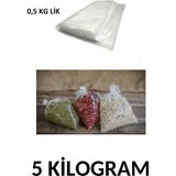 Arma Naksan 0,5 kg Lik Şeffaf Naylon Torba Bakliyat Poşeti 15CM x 30CM- 5 kg