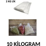 Arma Naksan Iki kg Lik Şeffaf Naylon Torba Bakliyat Poşeti 23CM x 36CM- 10 kg
