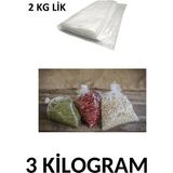Arma Naksan Iki kg Lik Şeffaf Naylon Torba Bakliyat Poşeti 23CM x 36CM- 3 kg