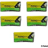 Arma Naksan Takviyeli Ince Desenli Çizgili Siyah Çanta Poşet Torba - 50 x 60 cm - 50 Adetlik 5 Paket