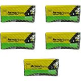 Arma Naksan Takviyeli Kalın Desenli Çizgili Siyah Çanta Poşet Torba - 2 No - 26X38 Cm. - 50 Adetlik 5 Paket